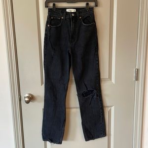 Abercrombie & Fitch the 90s straight ultra high rise jeans